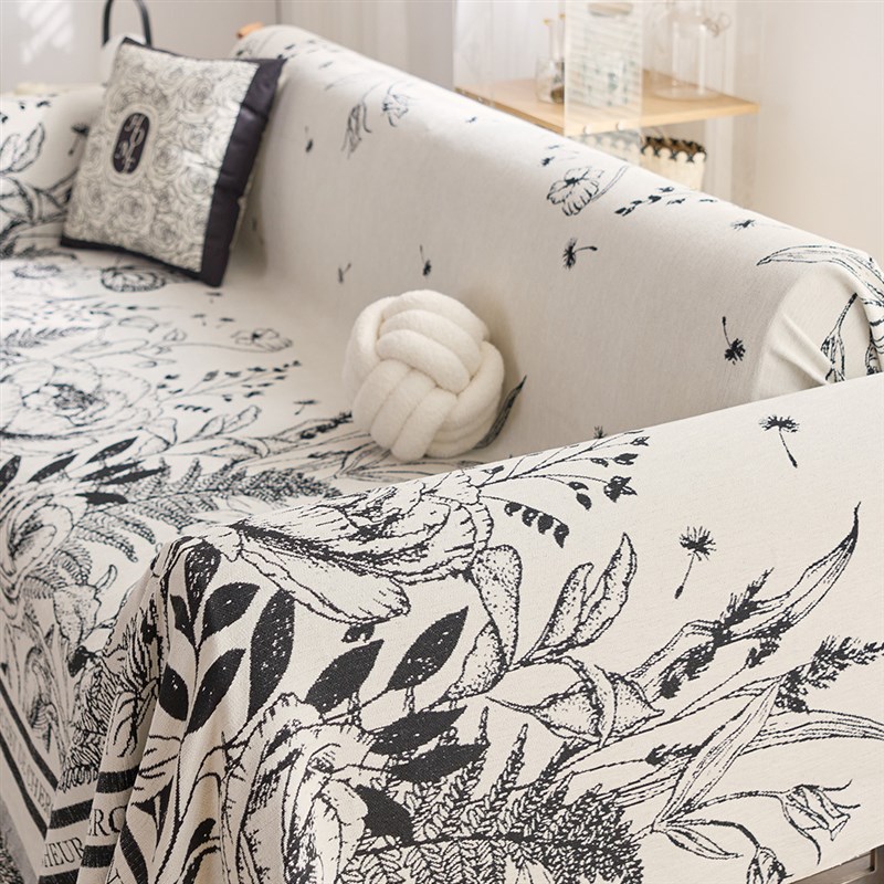 雪尼尔沙发巾盖布多功能四季通用2025款沙发垫套罩防滑盖毯防猫抓