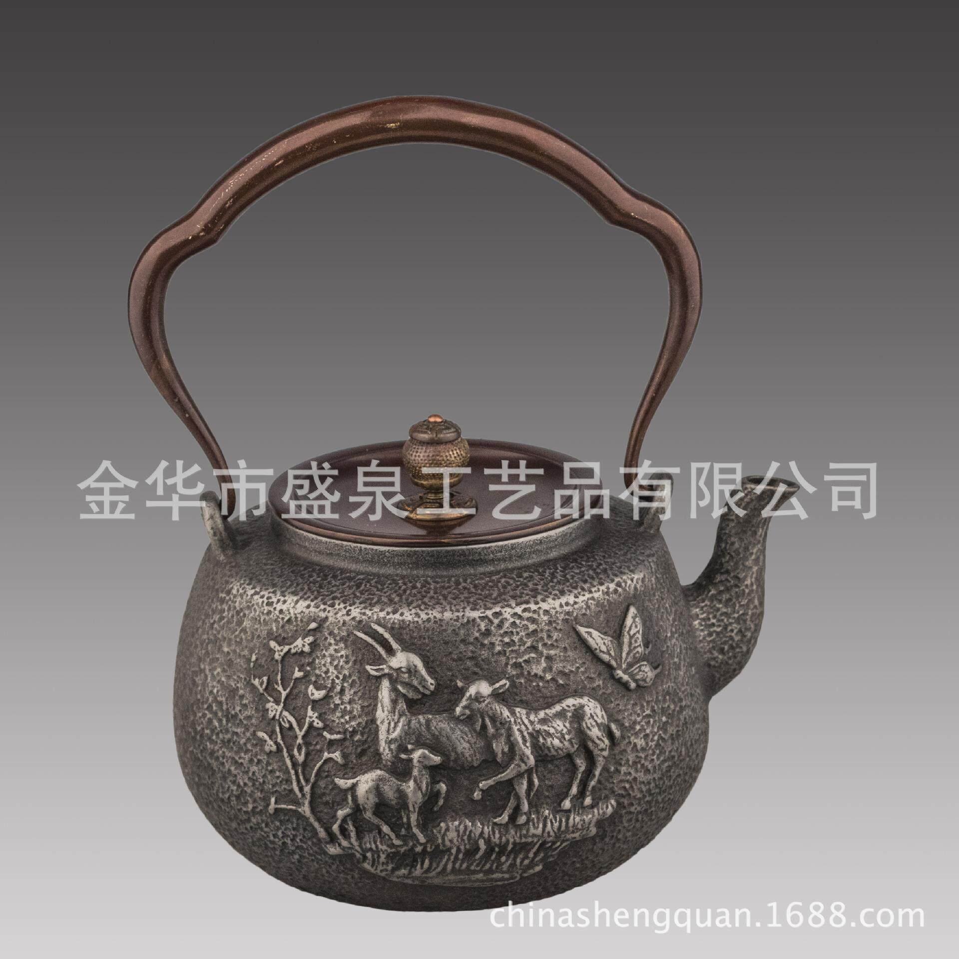 瑞寿堂铁壶铸铁纯手工无涂层原铁老壶煮水泡茶壶茶具礼品套装