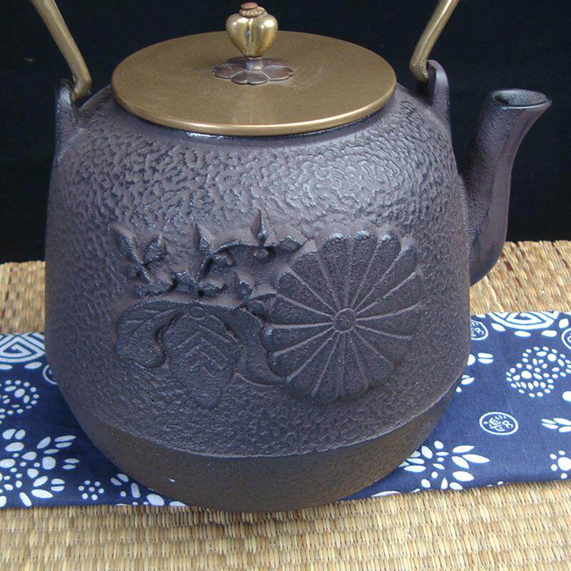 茶具 铁壶蜡模手工打造无涂层老铁壶【傲菊】茶壶 铸铁壶厂家