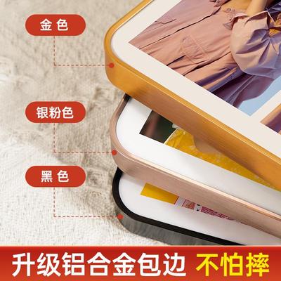 V45O三宫格相框摆台洗照片定 制感相片打印做成水晶相册制作