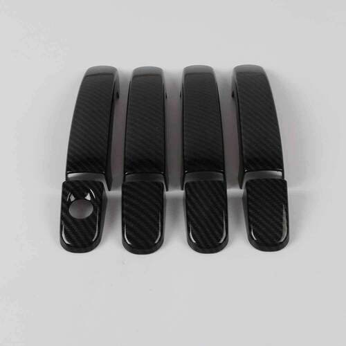 适用于12-22款福特Tourneo Connect拉手碳纤纹车门外把手亮黑装饰