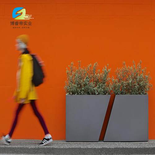 玻璃钢花箱组合方形移动花坛户外花槽市政园林商场花盆售楼部花钵