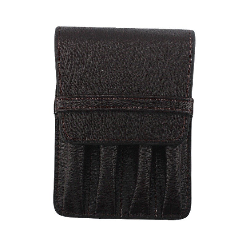 新款4支装PU笔袋商务便携钢笔插笔袋简约文具签字笔保护笔盒