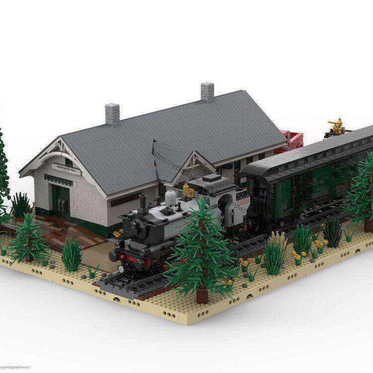 MOC-93643 林中小屋建筑 电子图纸 拼插积木 4885片