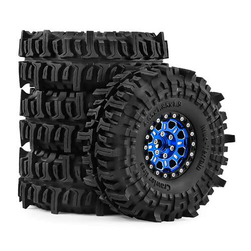 1.9寸攀爬车金属蜂窝轮毂+泥地胎1/10 SCX10 TRX4 90046 易控W323