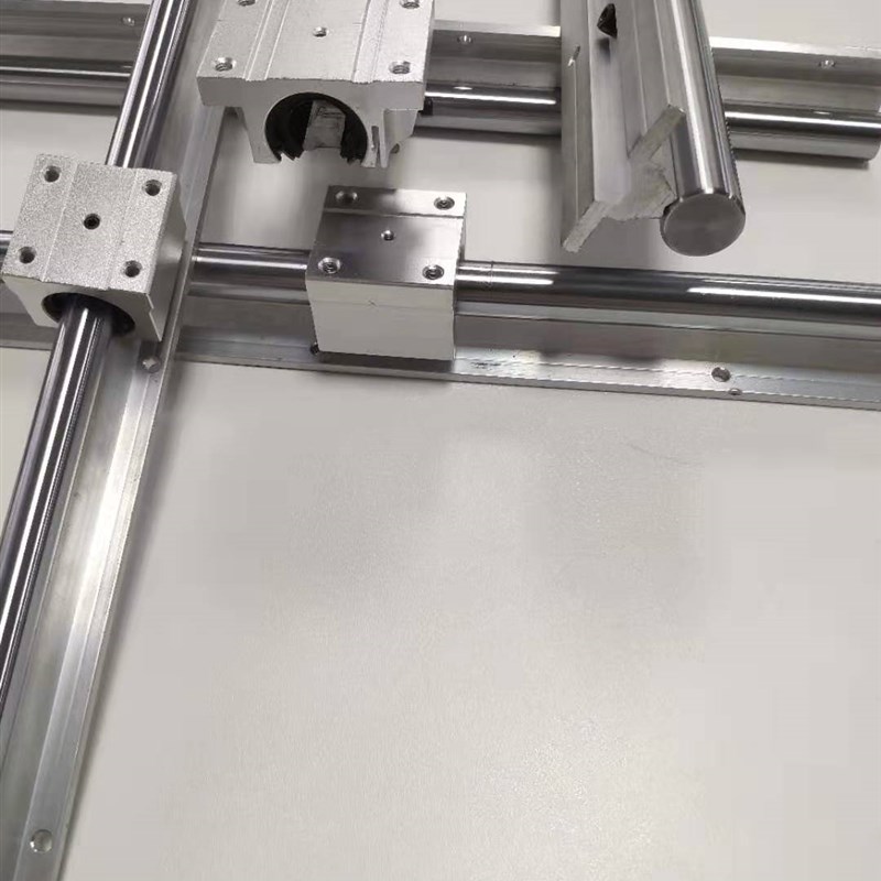 加宽型铝托直线导轨 TBR20 25光轴滑轨 镀铬棒硬轴 重载工业轨道