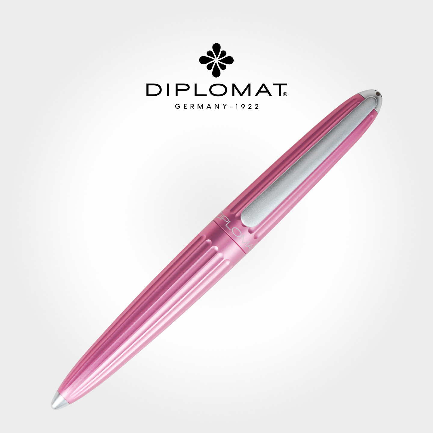 德国进口Diplomat外交官迪波曼太空梭小飞艇AERO玫瑰粉金属钢笔