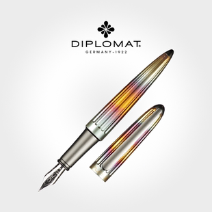 德国进口Diplomat外交官迪波曼 太空梭小飞艇AERO梭形火焰钢笔