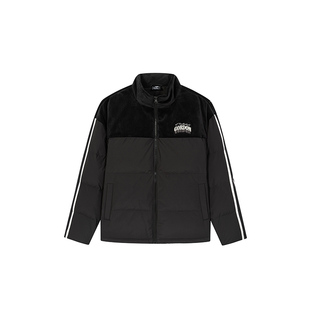 AG篮球系列361度男款25冬季新款短款灯芯绒拼色羽绒服 552541306