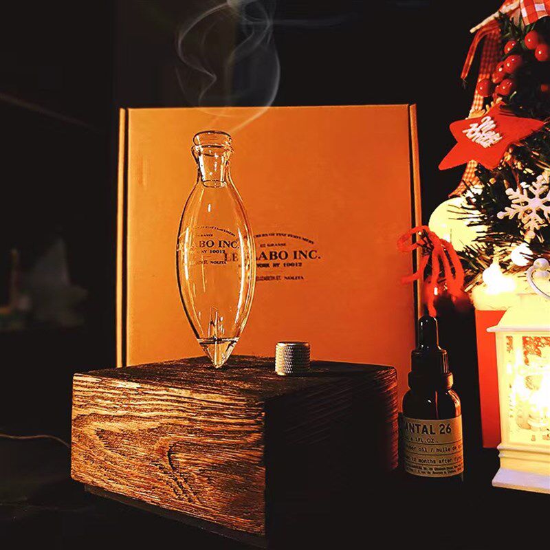 优选lelabo香薰机扩香器木质复古喷雾无水雾化香薰扩香机纯精油冷