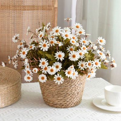 优选小雏菊仿真花束假花干花摆件客厅餐桌花摆花艺摆设装饰花拍照