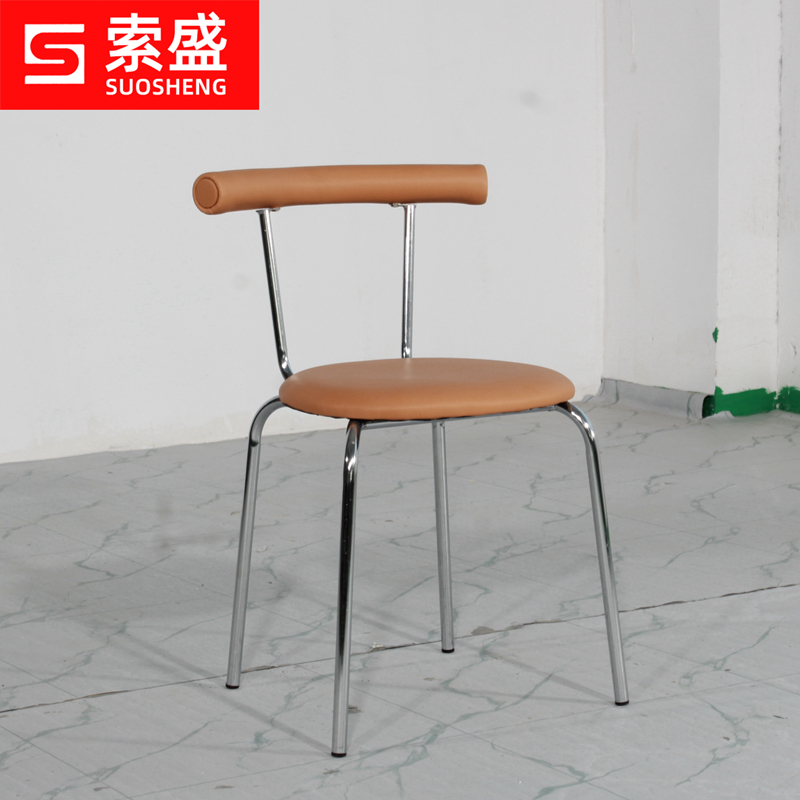 中古餐椅家用奶油客厅网红椅子轻奢靠背椅卧室北欧奶茶简约现代