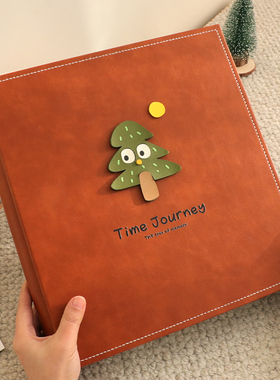 相册本纪念册家庭大容量儿童宝宝成长记录定制56六寸插页收纳影集