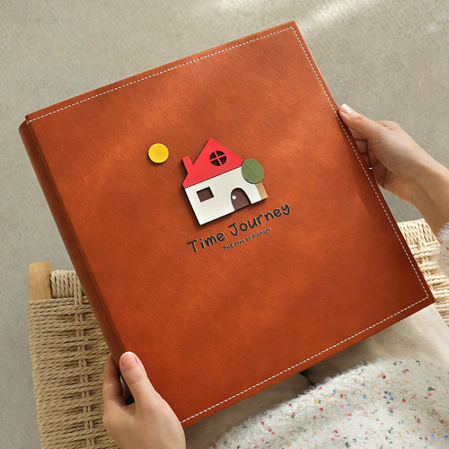 相册本纪念册家庭大容量儿童宝宝成长记录定制56六寸插页收纳影集