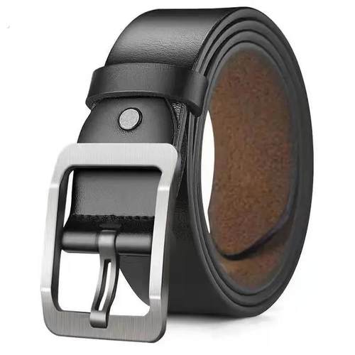广州三元里皮带男士真皮针扣纯牛皮青年休闲商务腰带中年轻人韩版