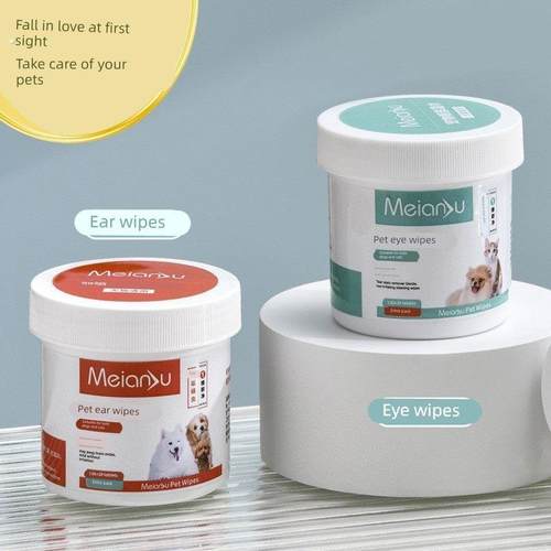 宠物眼部湿巾猫咪狗狗去泪痕擦眼睛眼屎清洁用品去耳垢耳部湿纸巾