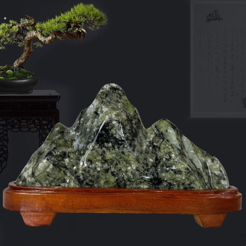 高端天然泰山墨玉原石靠山石客厅玄关办公室奇石观赏石摆件
