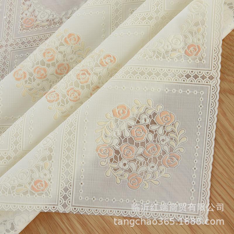 桌布防水防烫防油免洗PVC塑料餐桌布长方形茶几布高级感台布桌垫