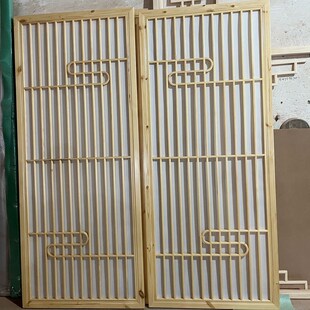 中式风格装修材料电视背景墙花格镂空屏风隔断木门窗户格栅栏装饰