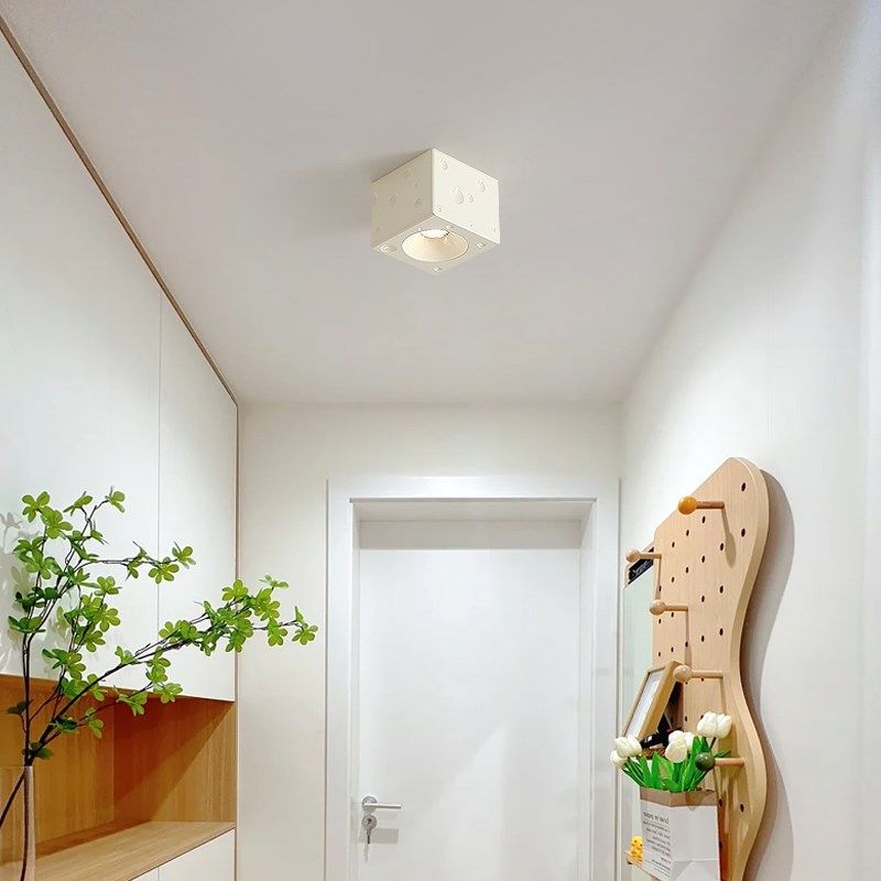 全光谱led明装射灯免开孔方形奶酪客厅卧室走廊过道筒灯天花灯,家装灯饰光源,明装射灯,淘宝优惠券,粉丝福利购,淘宝优惠卷