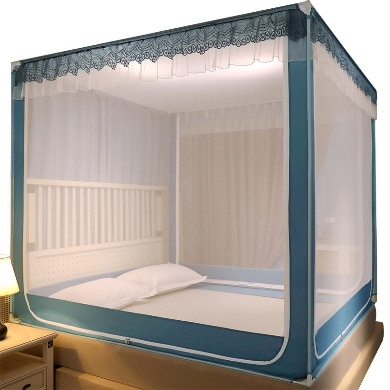 蚊帐家用2021新款加密加厚蒙古包免安装宝宝防摔儿童围栏支架卧室,床上用品,蚊帐,淘宝优惠券,粉丝福利购,淘宝优惠卷