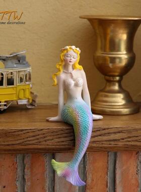精致靓丽的美人鱼摆件庭院花园家居装饰礼物