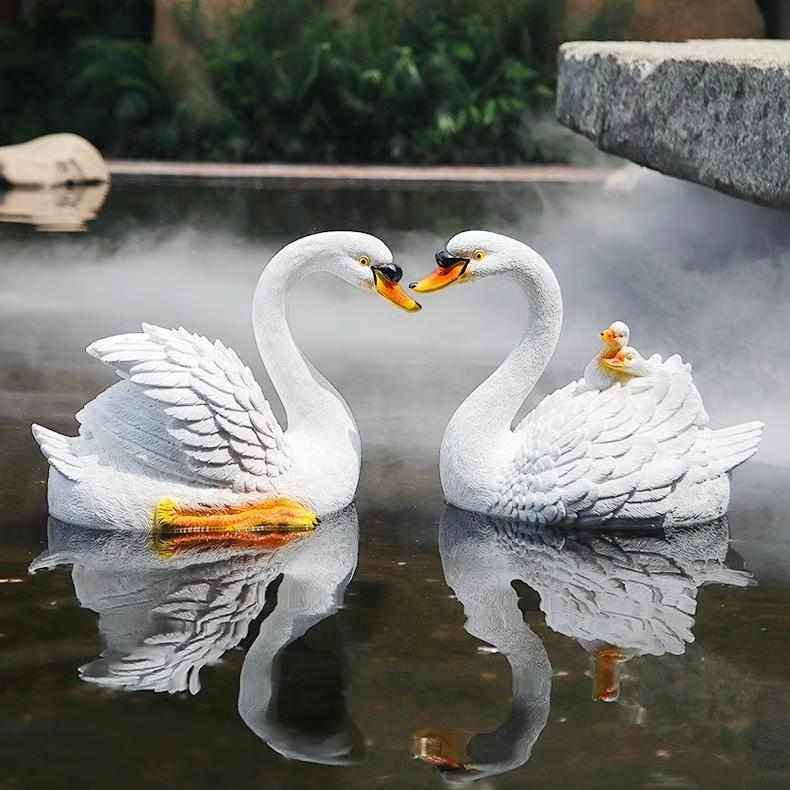 花园假山鱼池造景浮水天鹅装饰户外水池公园喷泉景观小品摆件流水,家居饰品,户外/庭院摆件,淘宝优惠券,粉丝福利购,淘宝优惠卷