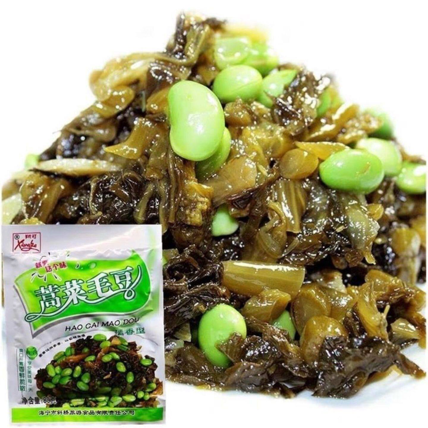 蒿菜毛豆阿婆菜咸菜毛豆菜苋下饭菜配粥菜面浇头菜酸菜心80克