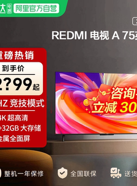 小米REDMI A75英寸节能版2+32G存储120Hz刷新智能液晶电视2025款