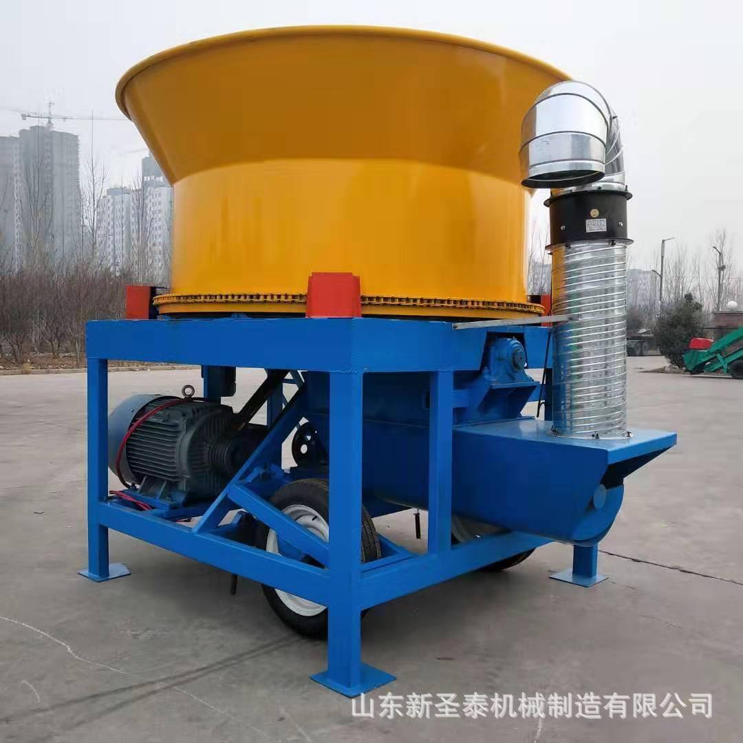 新型圆盘草捆破碎机200圆盘式稻草秸秆破碎机高效除尘粉草机
