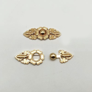 汉服子母扣旗袍明制衣领扣中国风金属盘扣对扣儿童古装风祥云扣子