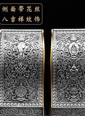 全铜材质佛龛可放3寸10公分小佛像随身佛嘎乌盒底座佛具桌面佛堂