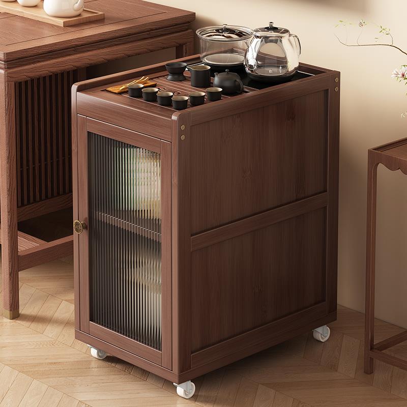 移动小茶桌现代简约茶台茶边几茶车茶盘烧水壶一体茶水柜茶具套组
