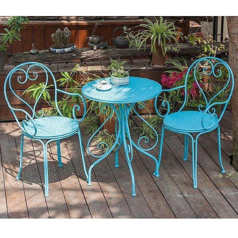 简约庭院室外桌椅阳台花园户外圆桌组合三套件休闲 奶茶商用桌椅,住宅家具,桌椅套件,淘宝优惠券,粉丝福利购,淘宝优惠卷