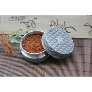 沉香粉盒中式覆古金属可携式密封防潮旅行小药盒养珠盒迷你茶叶锡