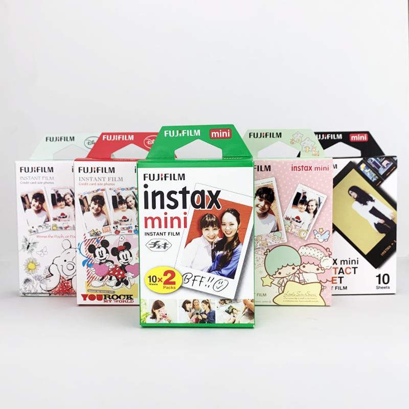 Fujifilm拍立得相纸白边mini12/8/9/7+/25/11/40/90通用三寸胶片