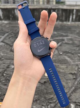 amazfit跃我gtr3/4Pro表带软硅胶华米gts2/3/4mini腕带BipS Pop新