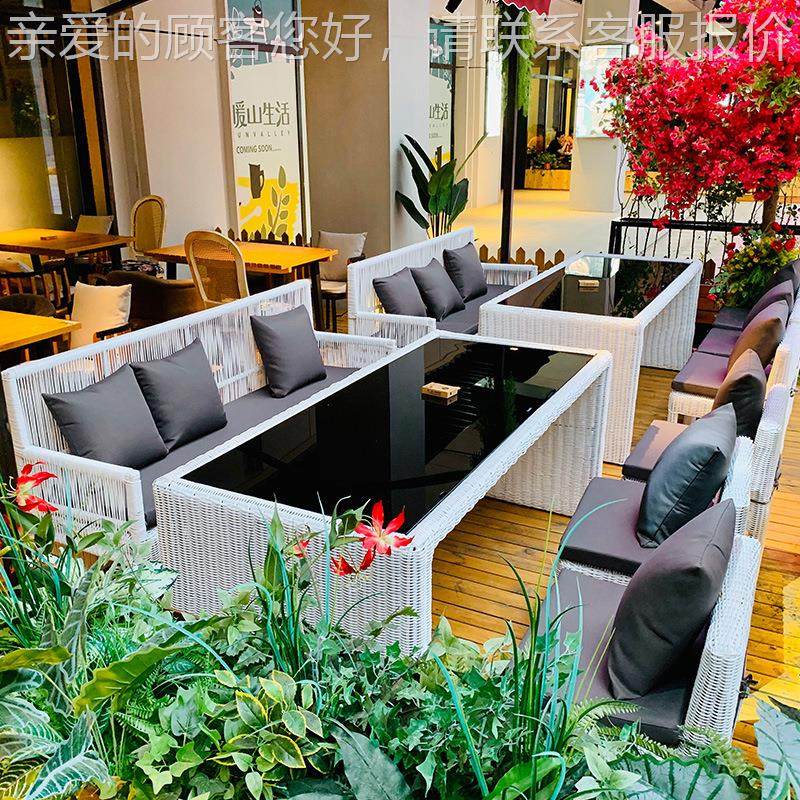 外花园桌椅组椅合23-3-27-户别墅庭院露台防晒藤民宿外摆休室闲外,商业/办公家具,商用藤编家具,淘宝优惠券,粉丝福利购,淘宝优惠卷