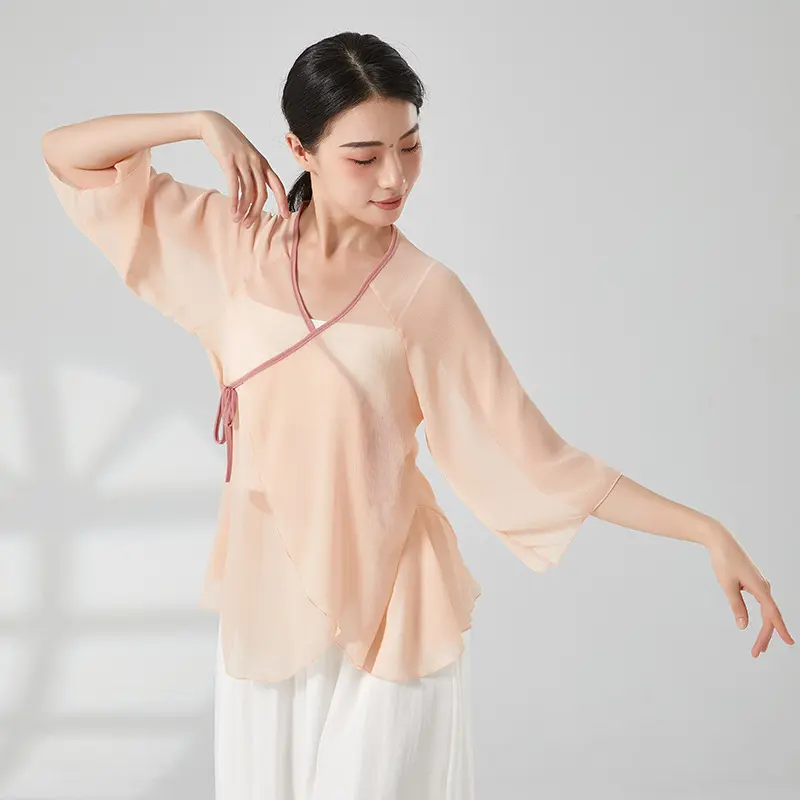 舞韵瑜伽服飘逸仙气古典舞服