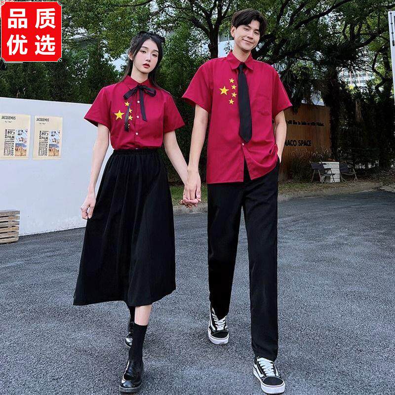 初中学生班服学院风夏季