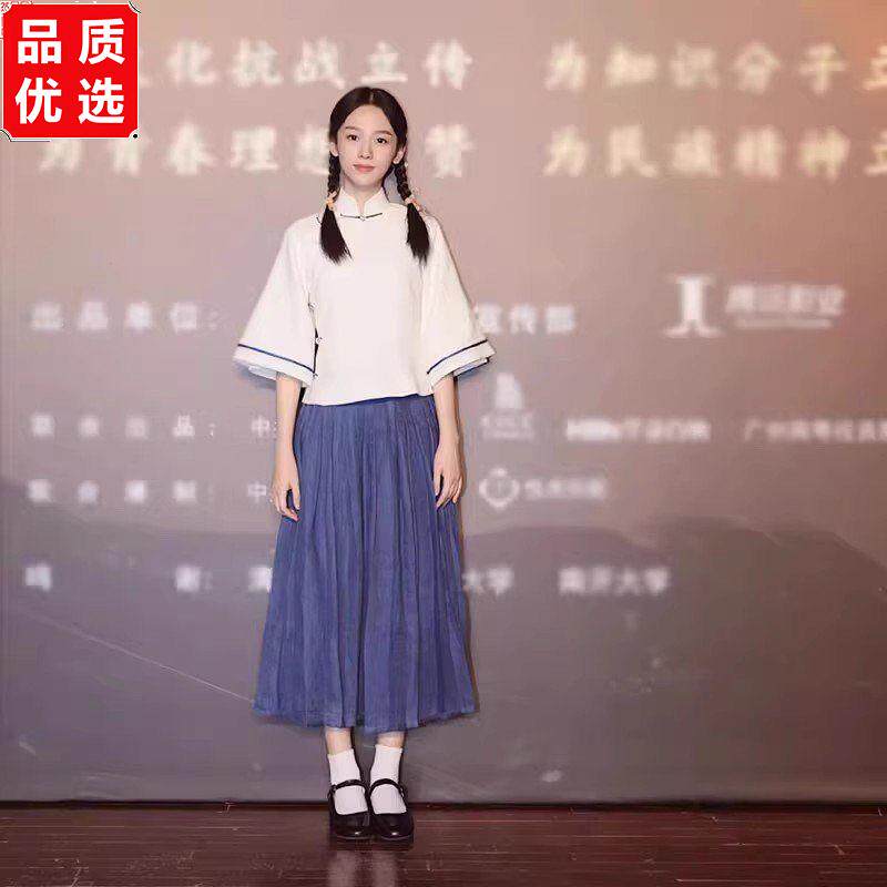民国风女学生装复古风毕