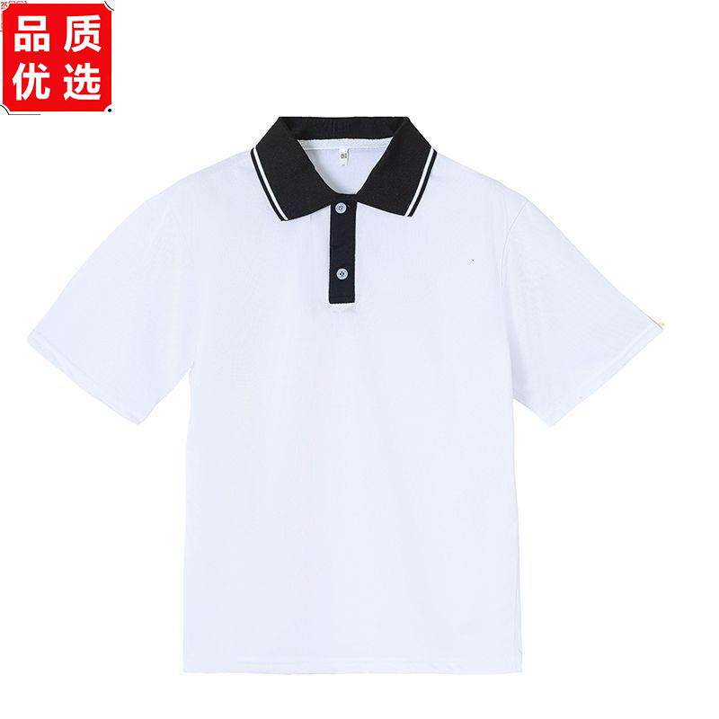中小学生校服白色半袖T恤