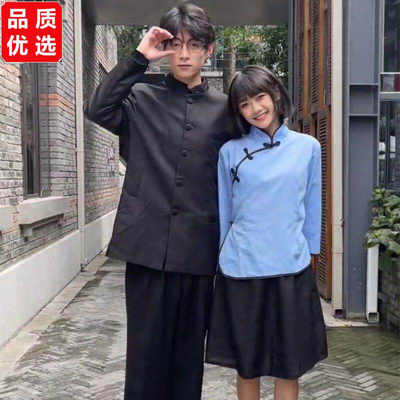 民国男女学生装五四青年
