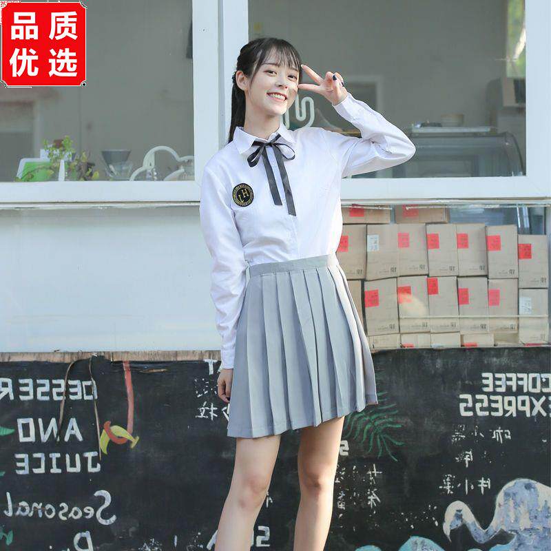 日系校服短袖JK制服初中高中毕业服男女学生演出服学院风套装班服