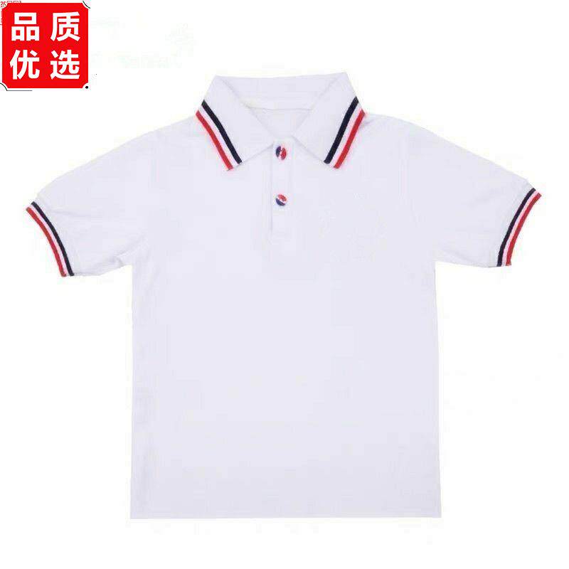 儿童短袖校服班服夏季纯