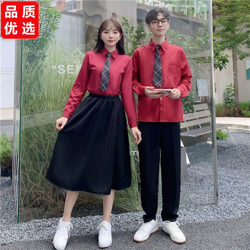 春夏学院风中学生班服初