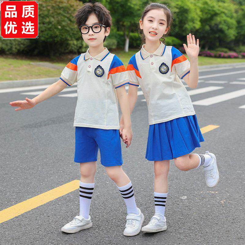 幼儿园园服夏装英伦风纯