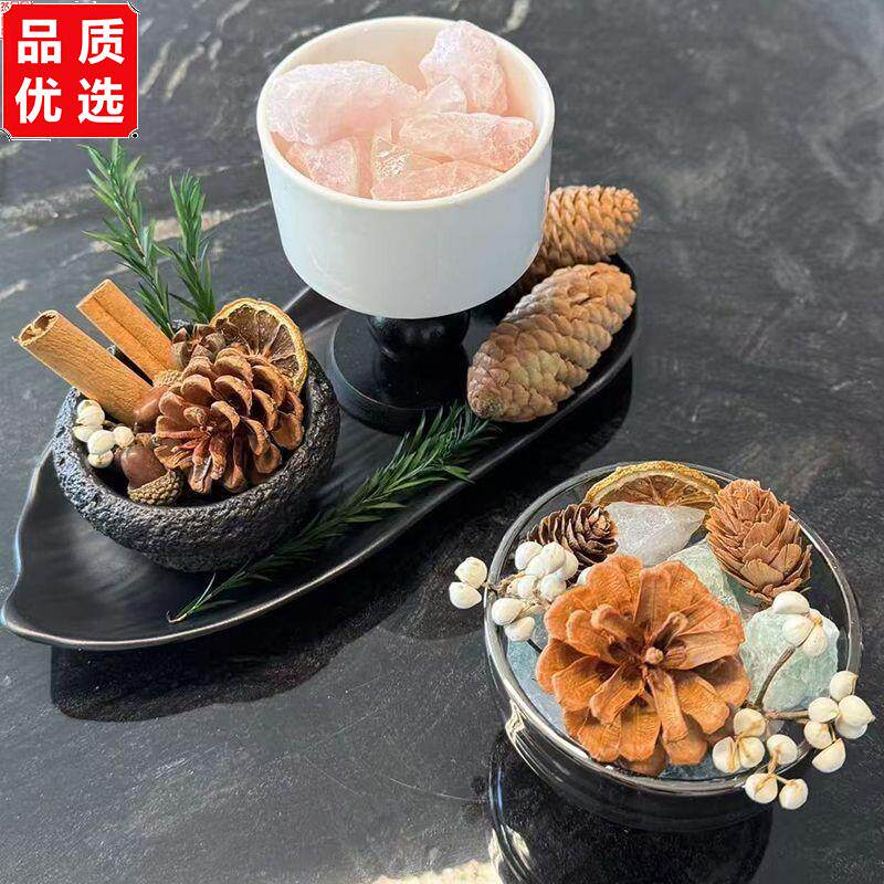 北欧风香薰散香器桌面摆件扩香晶石家居玄关装饰套餐高级新房摆设