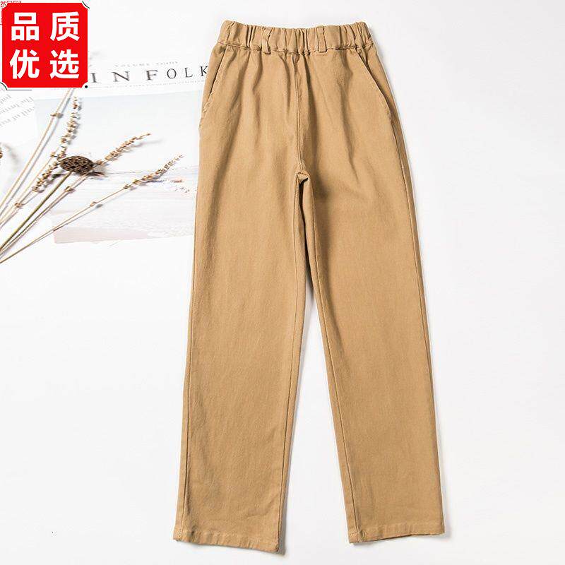 校裤卡其色夏季纯棉儿童