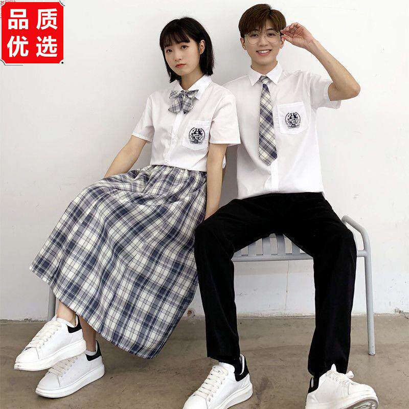 毕业班服高中生长裙学生